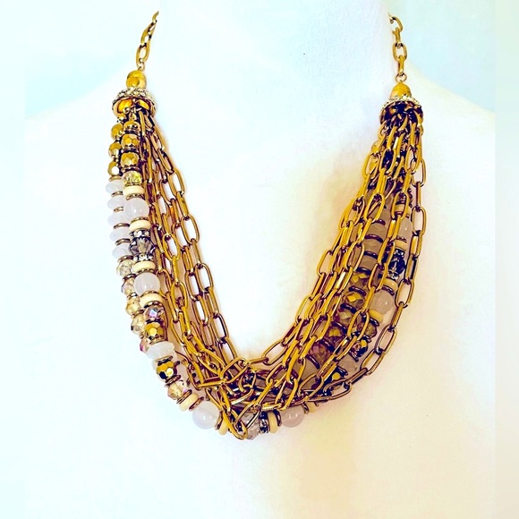•INC• Gorgeous Multi Layered Statement Necklace - Picture 1 of 3